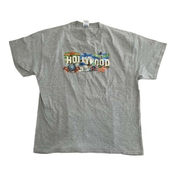 90s size XL extra large Hollywood graphic tee delta men unisex fit - Picture 1 of 4